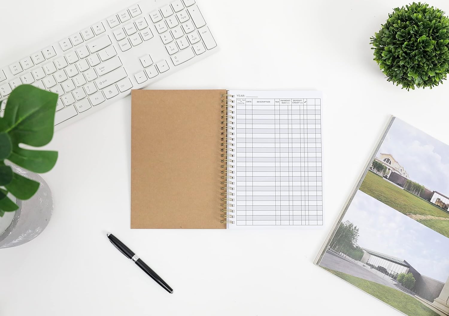 1 Pack Accounting Ledger Books for Home Budget Tracking, Business 1-PACK