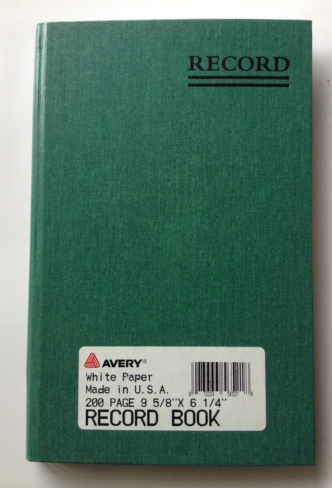 NEW National Avery 4 Account Record Notebook Green Red Black 9 5/8×6.25 7.5×9.5
