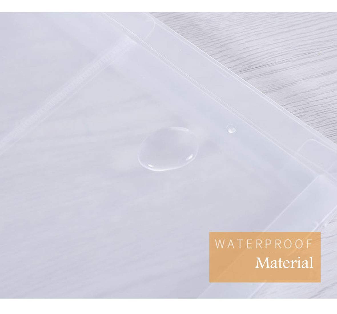 YESSART 9×12 Clear Zip Plastic Envelopes File Document Paper Holder 12 Pack