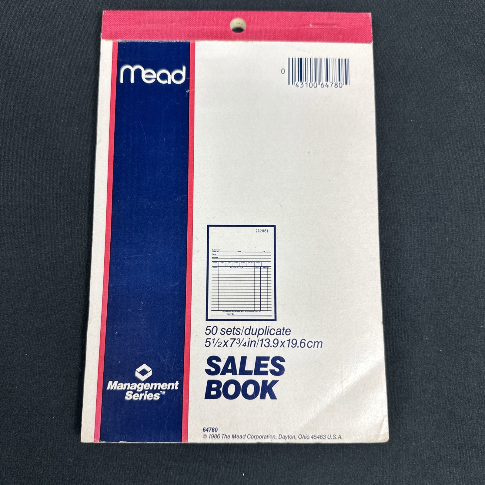 Mead Sales Book #64780, 50 Sets Duplicates Carbon Management Series Missing 2 Pg