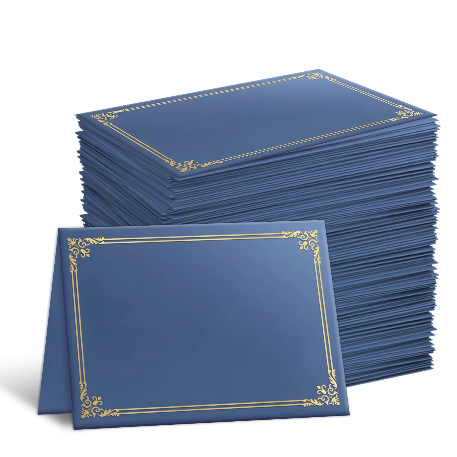 30 Packs Certificate Covers,Navy Blue Cardboard Diploma 30pcs