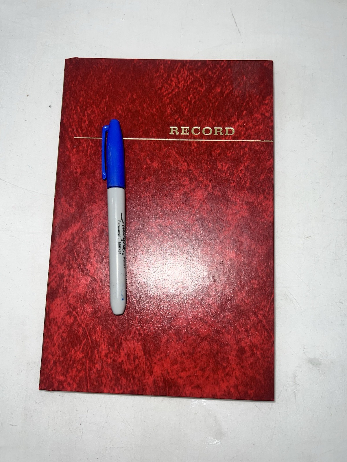 Vintage Record Book of Lined Pages Original Account Ledger Vernon 160 Pages READ