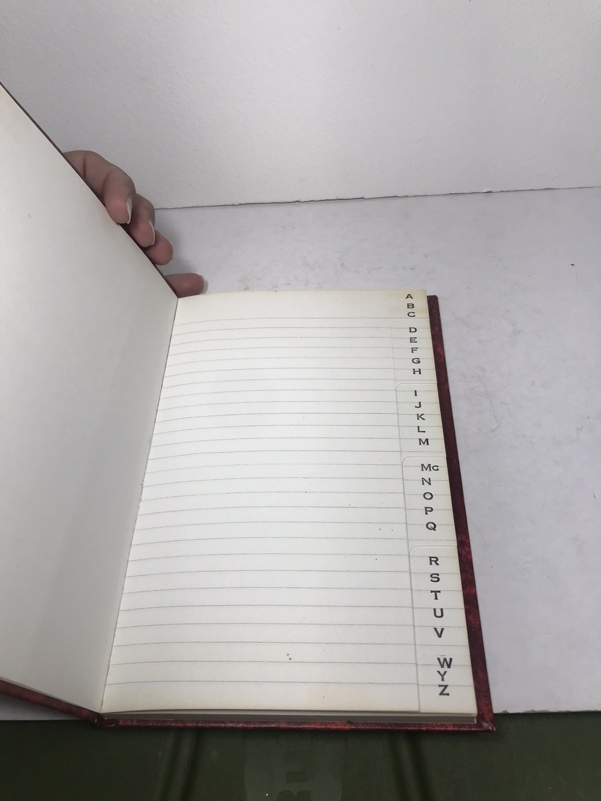 Mead Ledger Vintage Red Blank Bank Account Book Receipts Junk Journal Rare