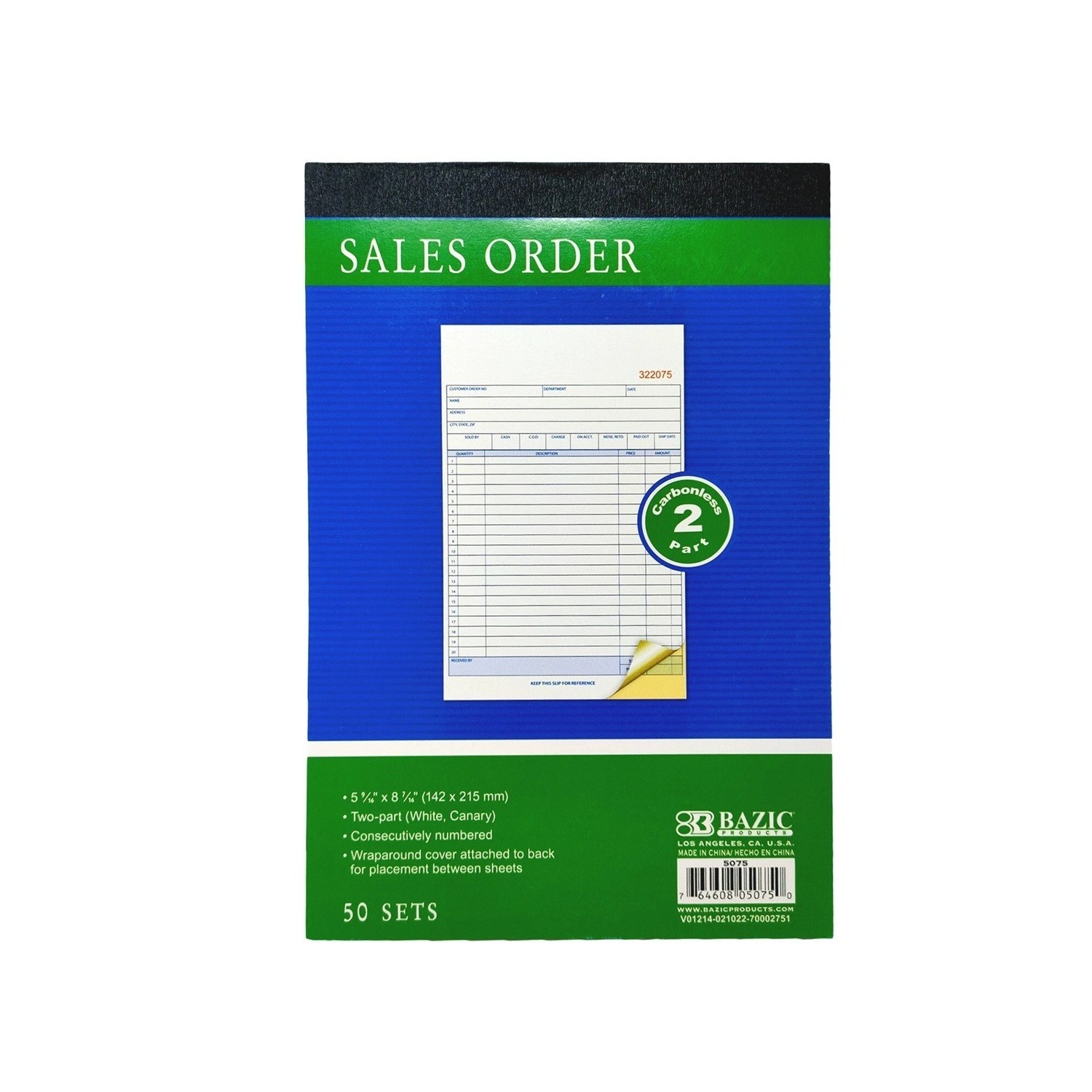 Sales Book Order Receipt Invoice Carbonless Copy 50 Set books 5.5″x8.5″