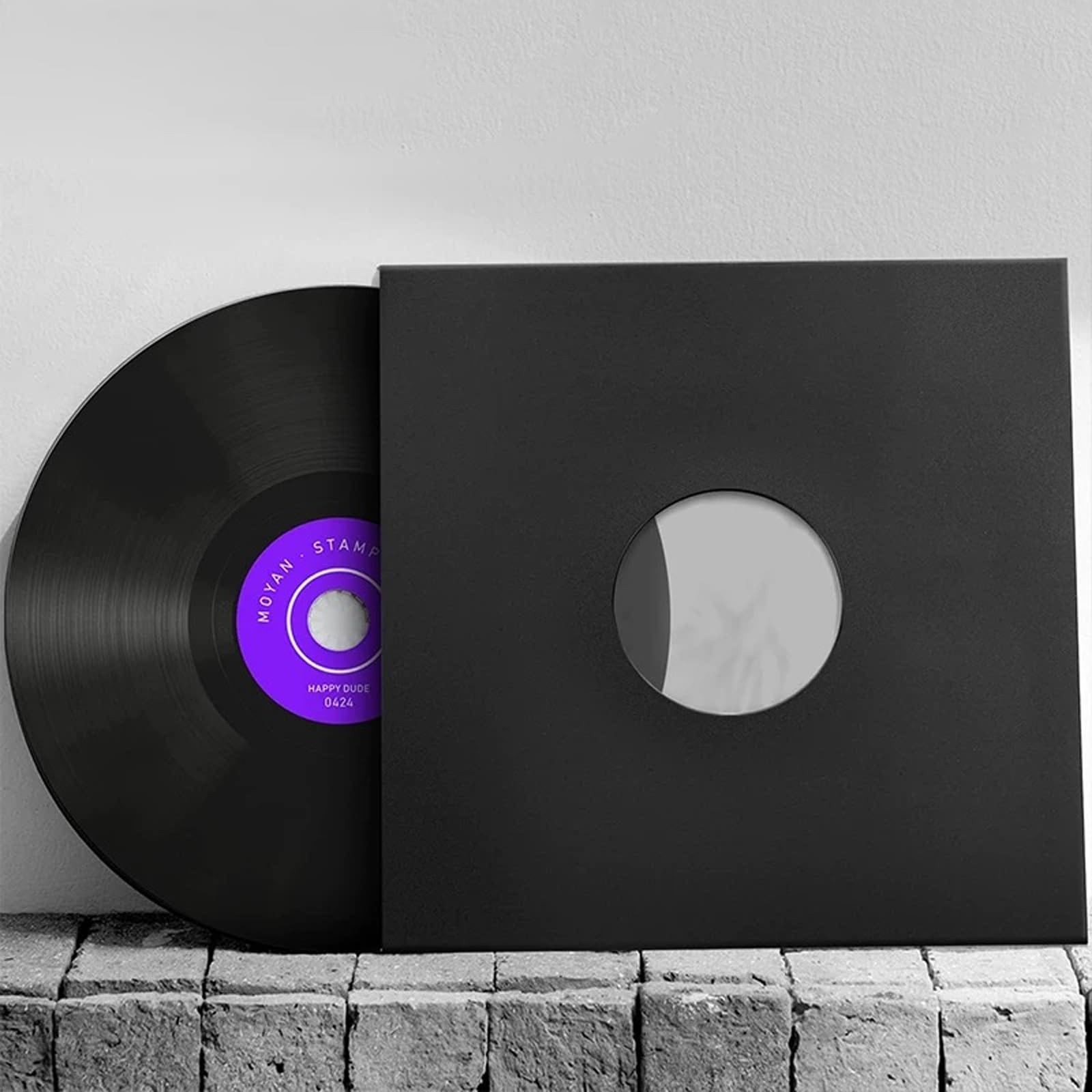45 Record Sleeves, 20PCS 7inch Vinyl Inner Black 7 inch