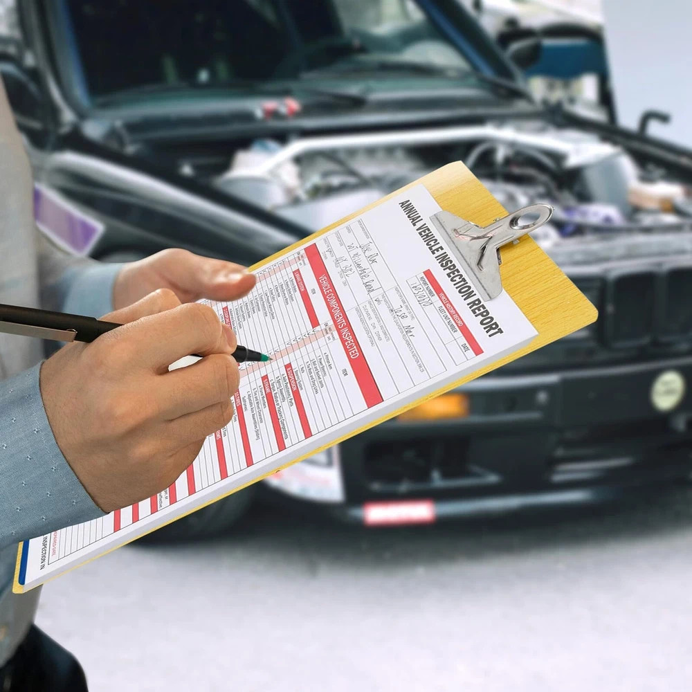 30Pack DOT Annual Vehicle Inspection Forms and Stickers,30-Pk 3-Ply Vehicle Insp