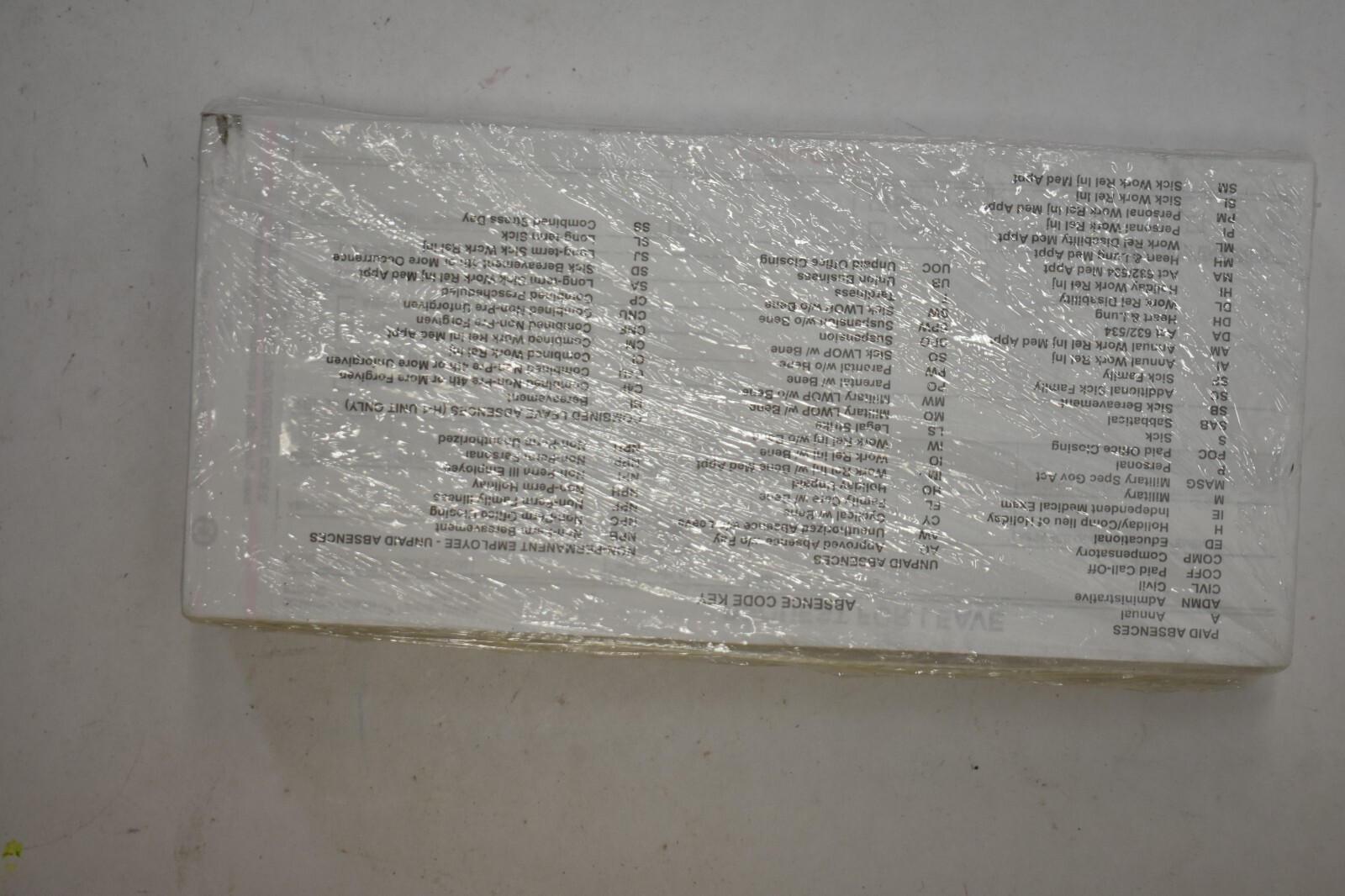 Lot of 14 Packs Commonwealth Of Pennsylvania Request For Leave Sheets Timekeeper
