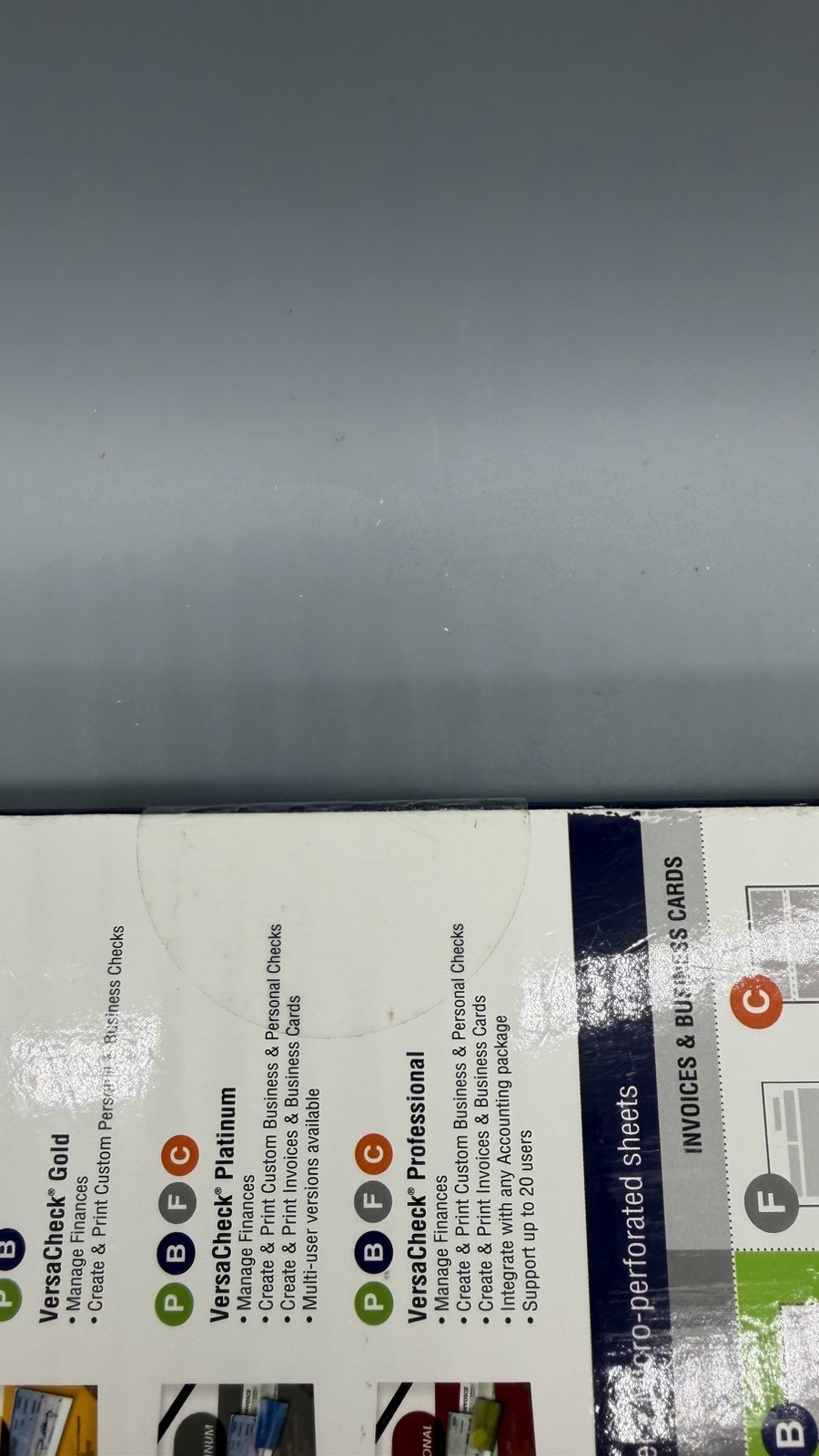 VersaCheck Secure Checks – 750 Blank Business Checks – Blue Prestige