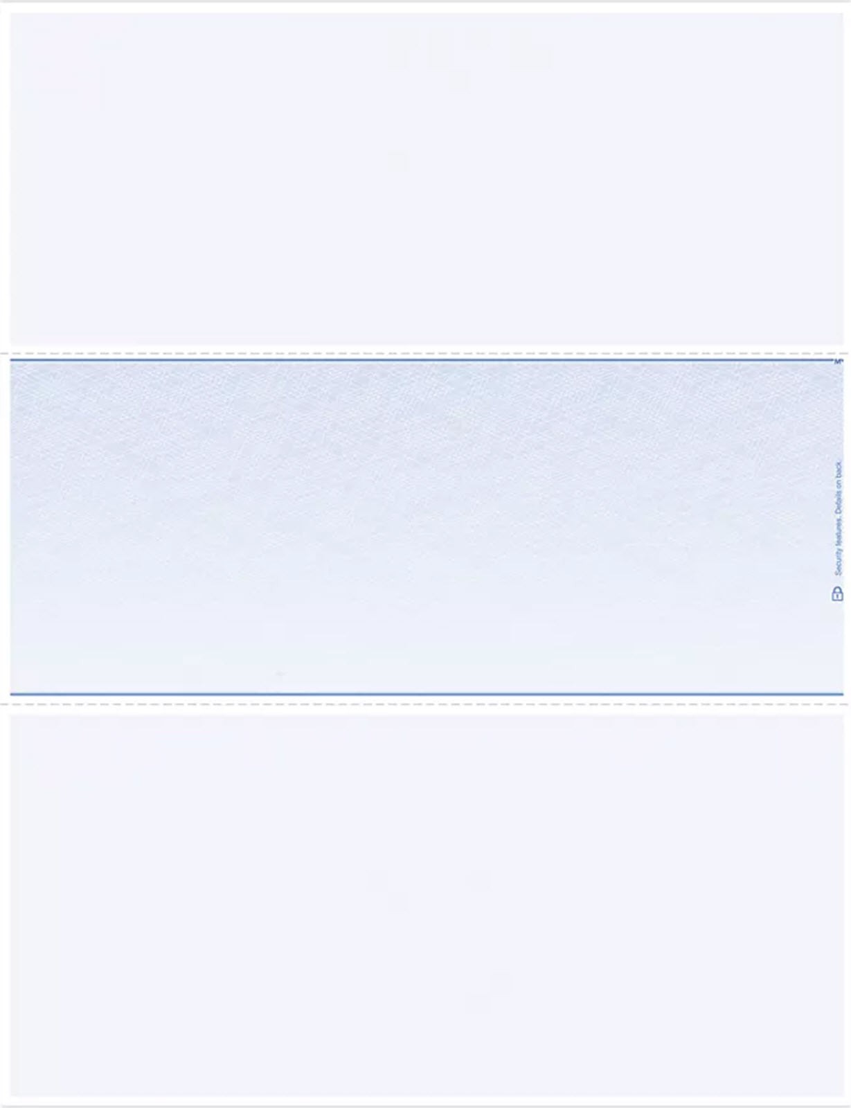 DLM832 Blank Laser Check Middle Format – 500 checks
