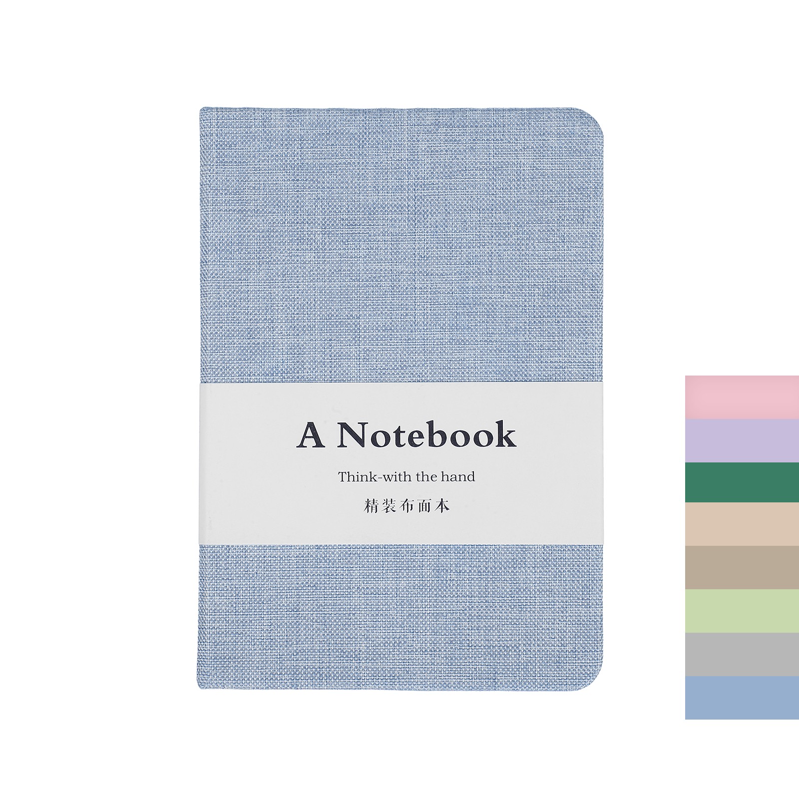 Linen Journal Notebook, 256 Pages 100 Gsm A6（3.9×5.7） Hardcover (Deep Sea Blue)