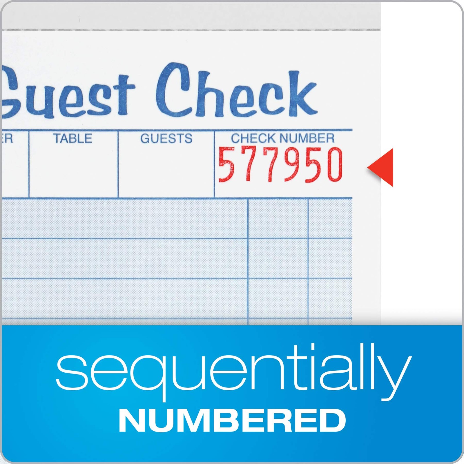 Adams Guest Check Pads, 2-Part, Carbonless, White/Canary, 6.9″ x 3.5″, White
