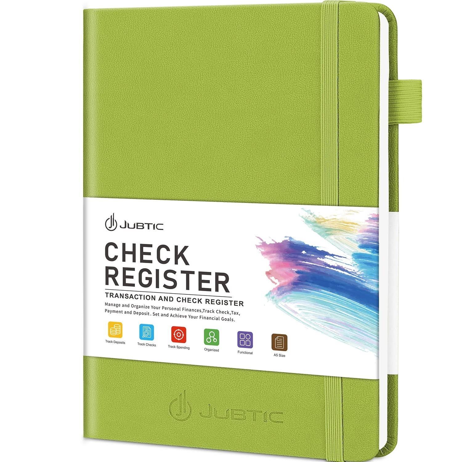 A5 Check Register Ledger Log Book for Personal Finances, Payments & Transactions