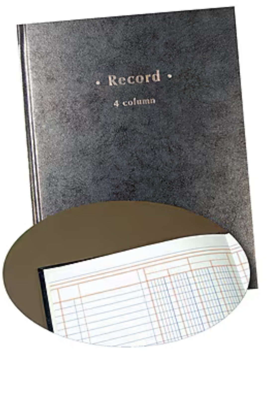 Staples 4 Column Record Book Hardcover Model 217745 Accounting Bookkeeping