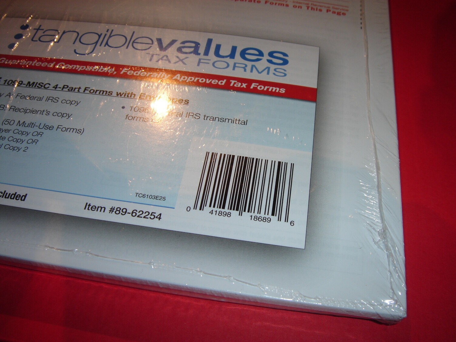 2019 Tangible Values TAX FORMS Federally Approved 4-Part Forms with Envelopes