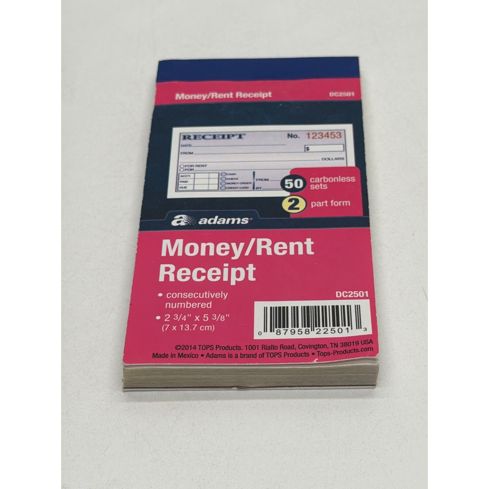 Adams Business Forms Bundle Sales Order Invoice Money Rent Receipt 2-Part 3 Pack