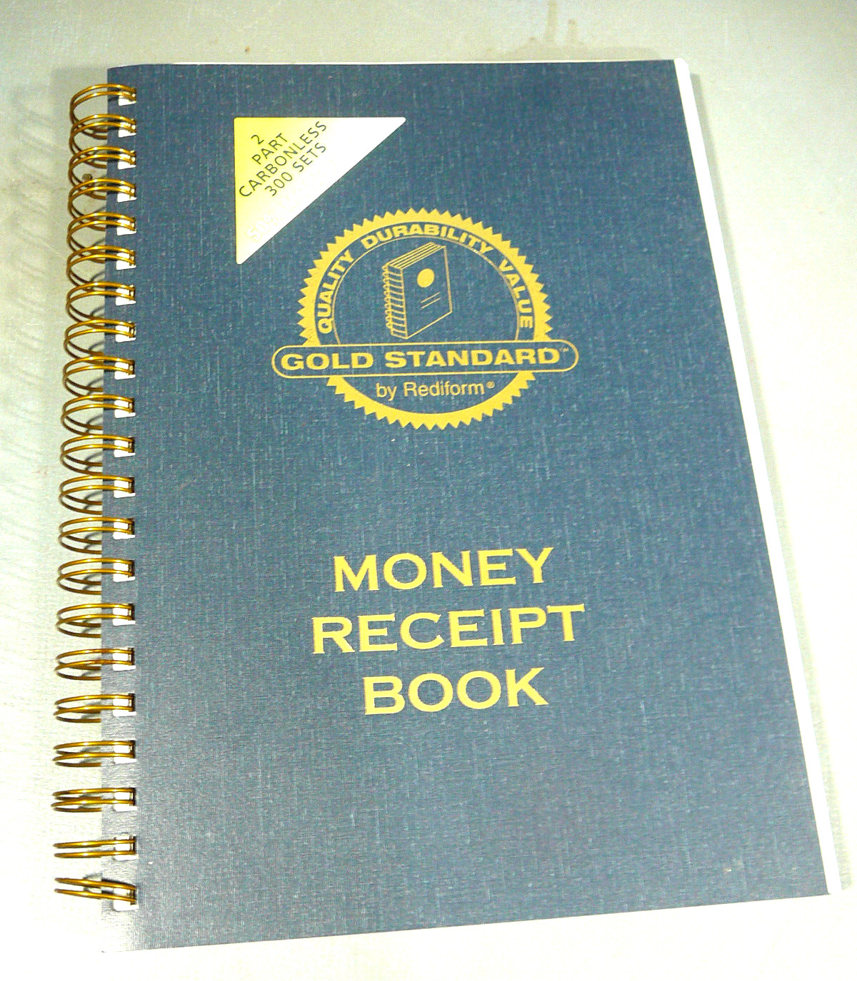 Rediform Gold Standard 2 Part Carbonless Money Receipt Book 300 receipts