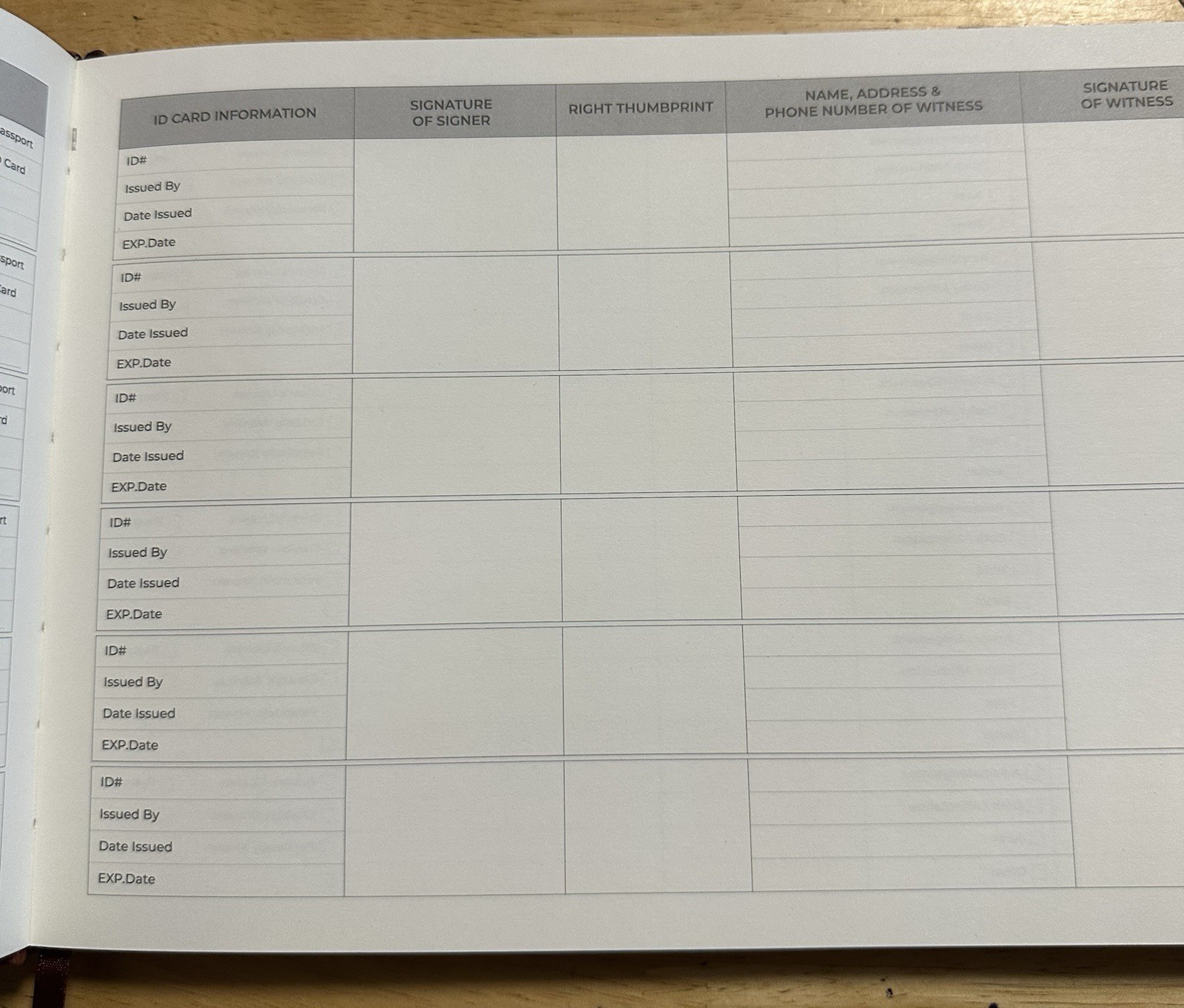 MOLEKAUS Notary Journal – Horizontal Notary Public Journal of Notarial Acts