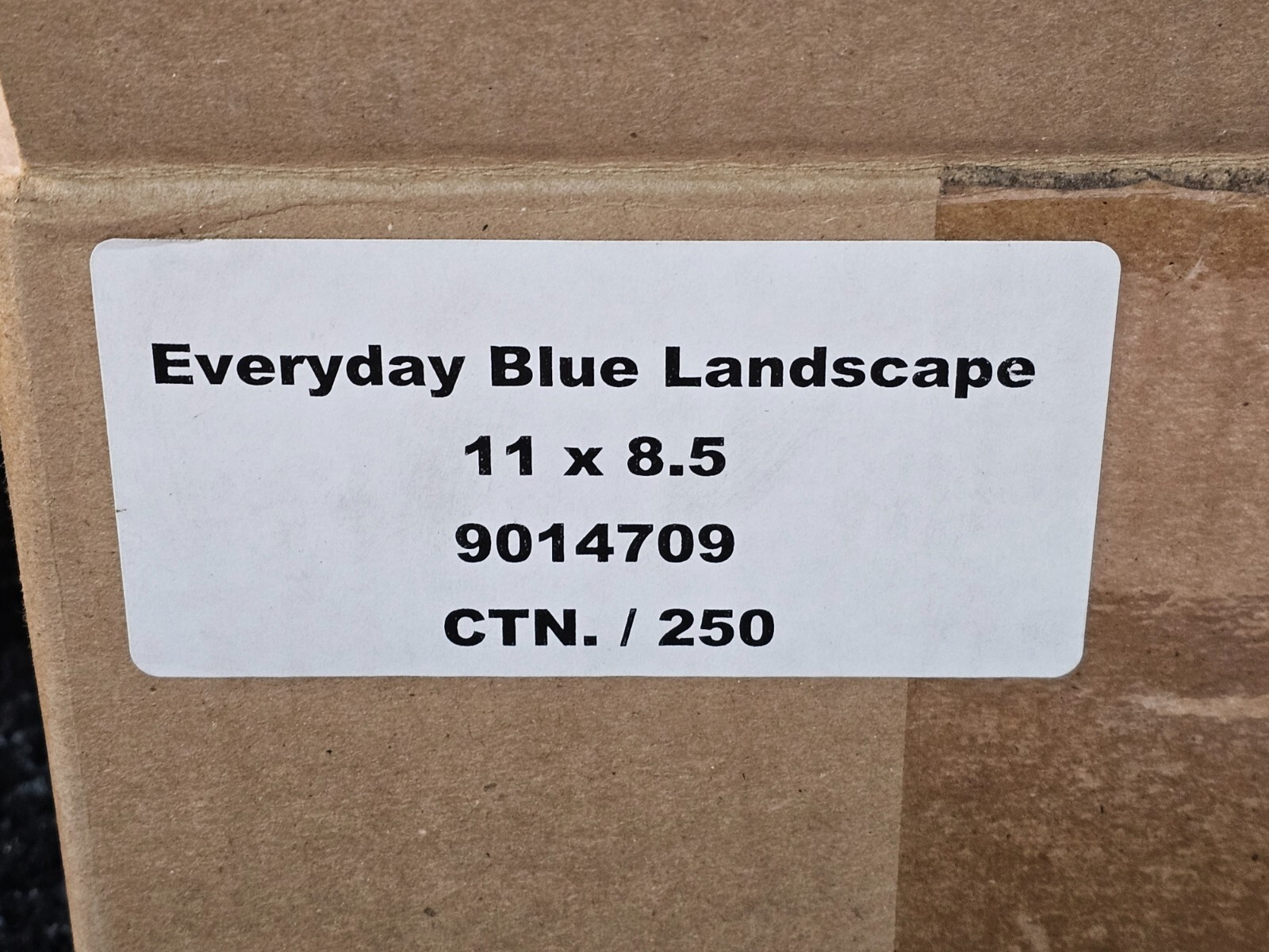 (QTY 250) Everyday Display Signage Blue Landscape 11 x 8.5 9014709