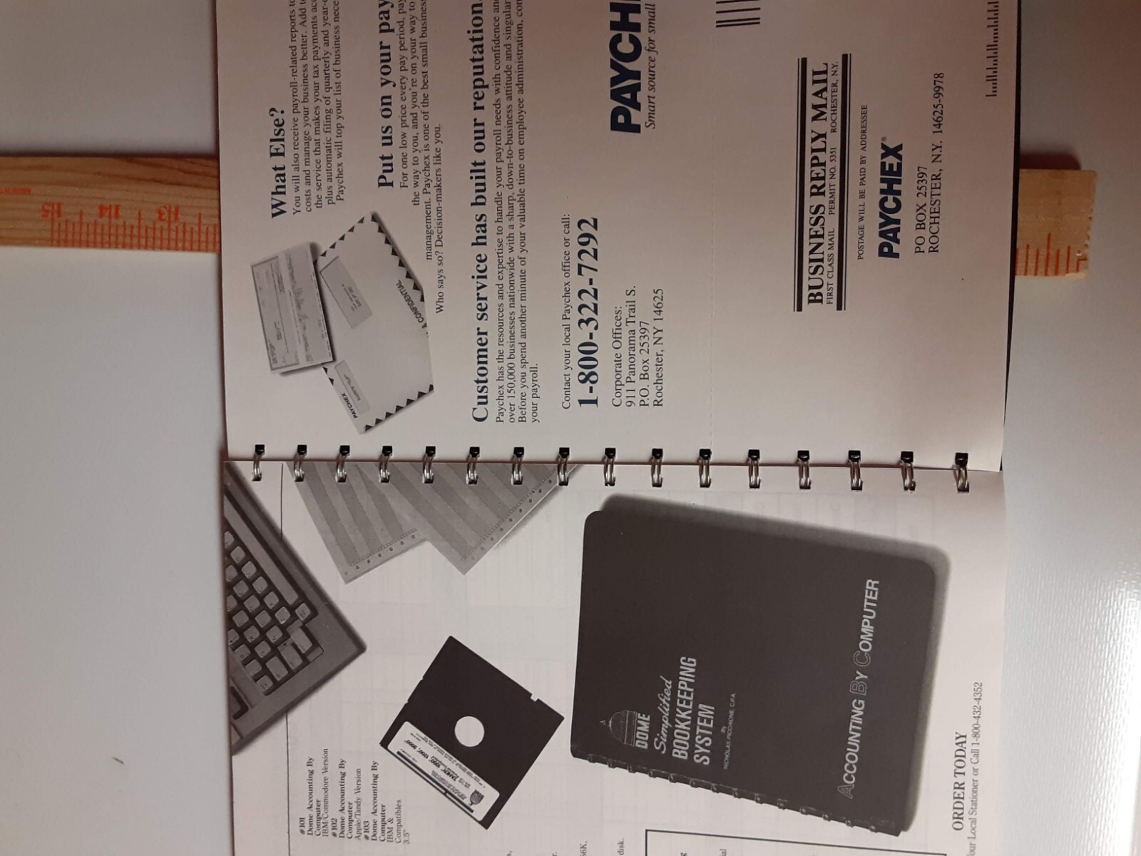 Vintage Dome Simplified Weekly Bookkeeping Record No 600 Ledger brown