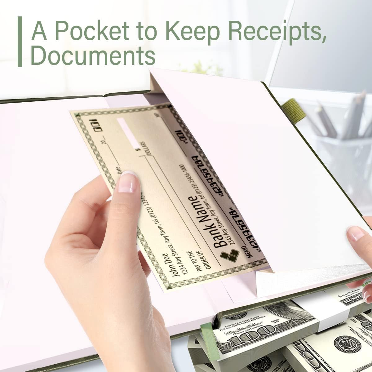 Check Registers for Personal Checkbook, Blugool Checkbook Register with Check &