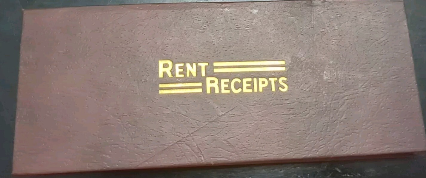 Springfield Rent Receipt Hardcover Vintage 1980’s Receipt Booklet