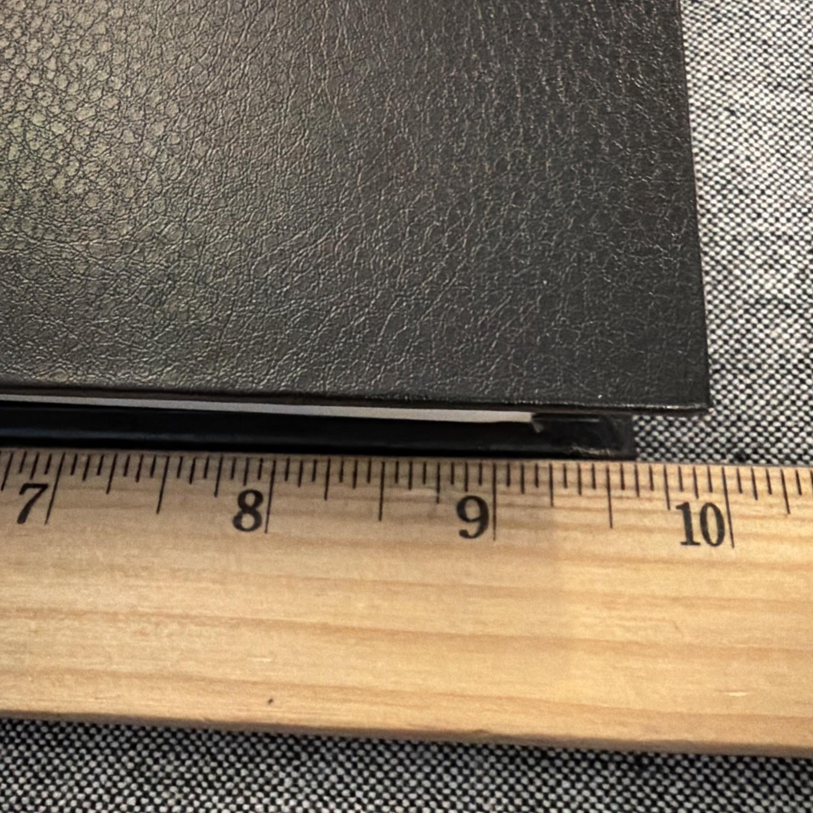 Vintage Black Ledger Binder with Blank Ledger Pages and A-Z Tabs