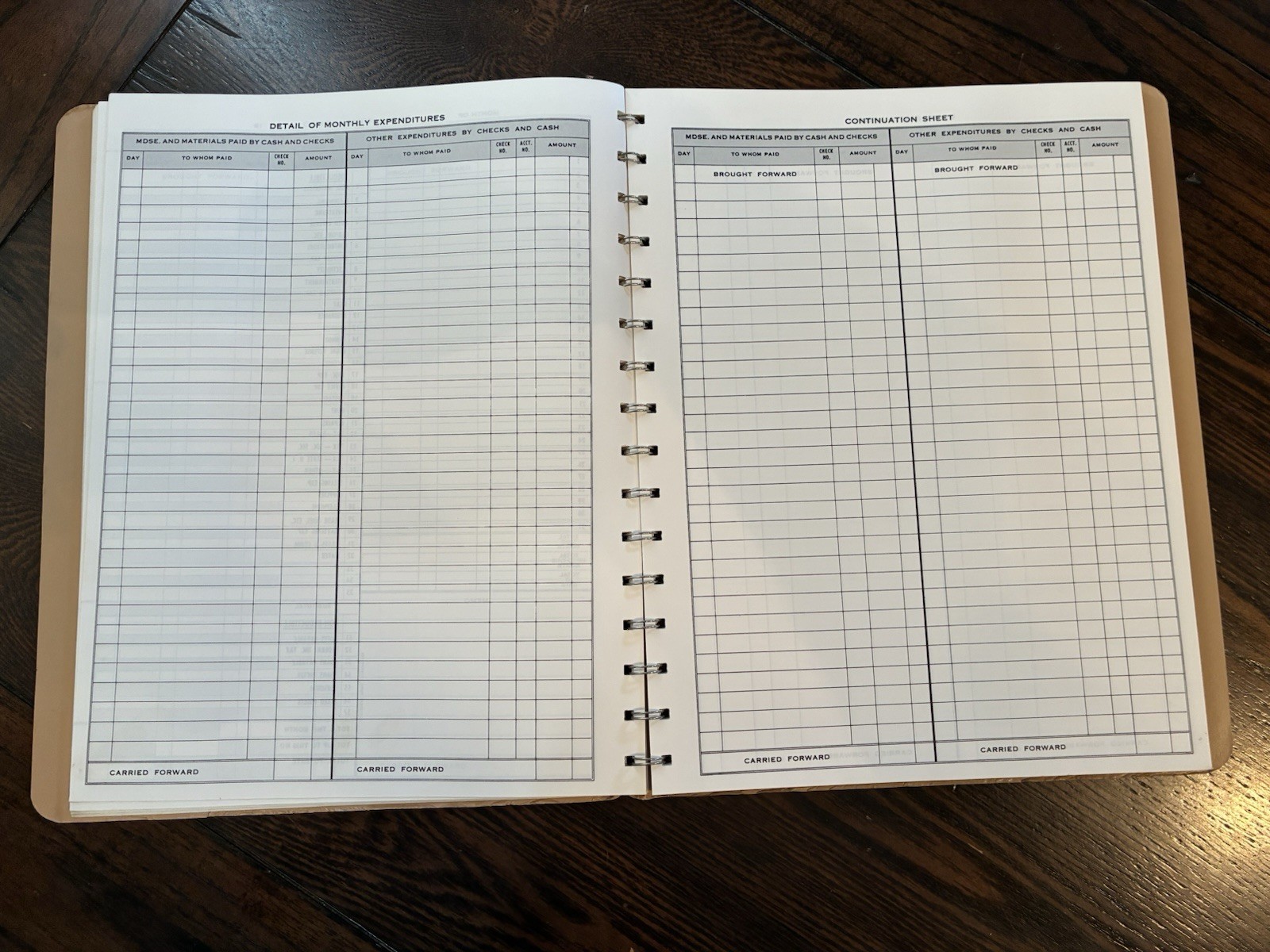 DOME Simplified Monthly Bookkeeping Record Spiral Bound #612 Nicholas Picchione