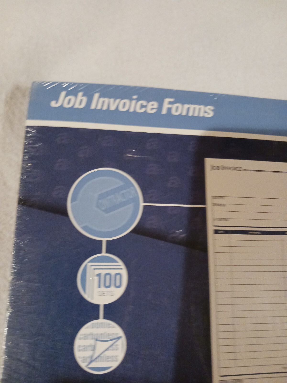 Adams NC2817 Carbonless Job Invoice 2-Part Corbels 100 St./BK