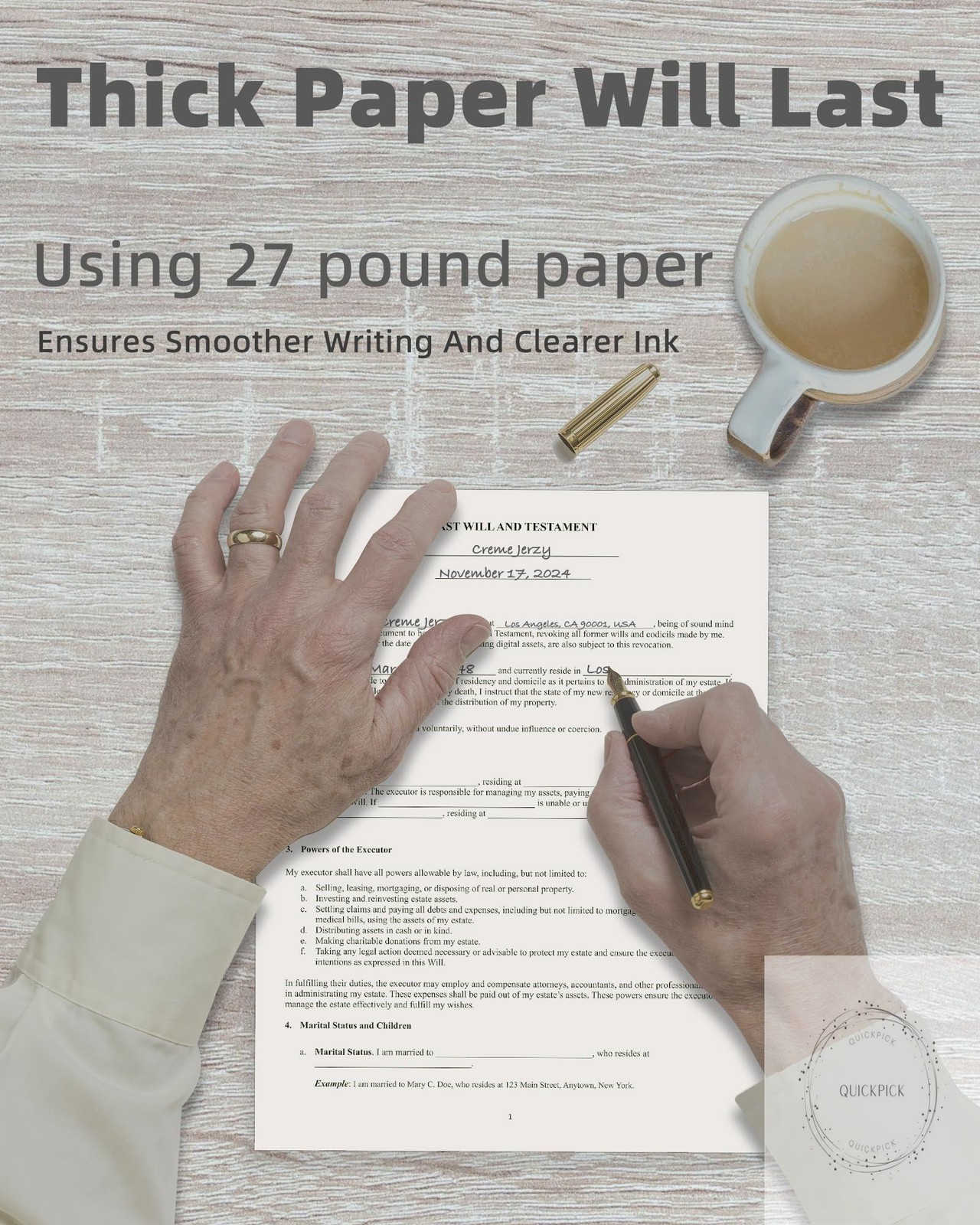 2025 Last Will and Testament Kit (3-Pack) DIY Estate Planning Forms, Lawyer-Prep