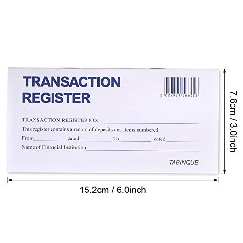 24 PCS Check Registers for Personal Checkbook, Easy to Read Checkbook RegisteR