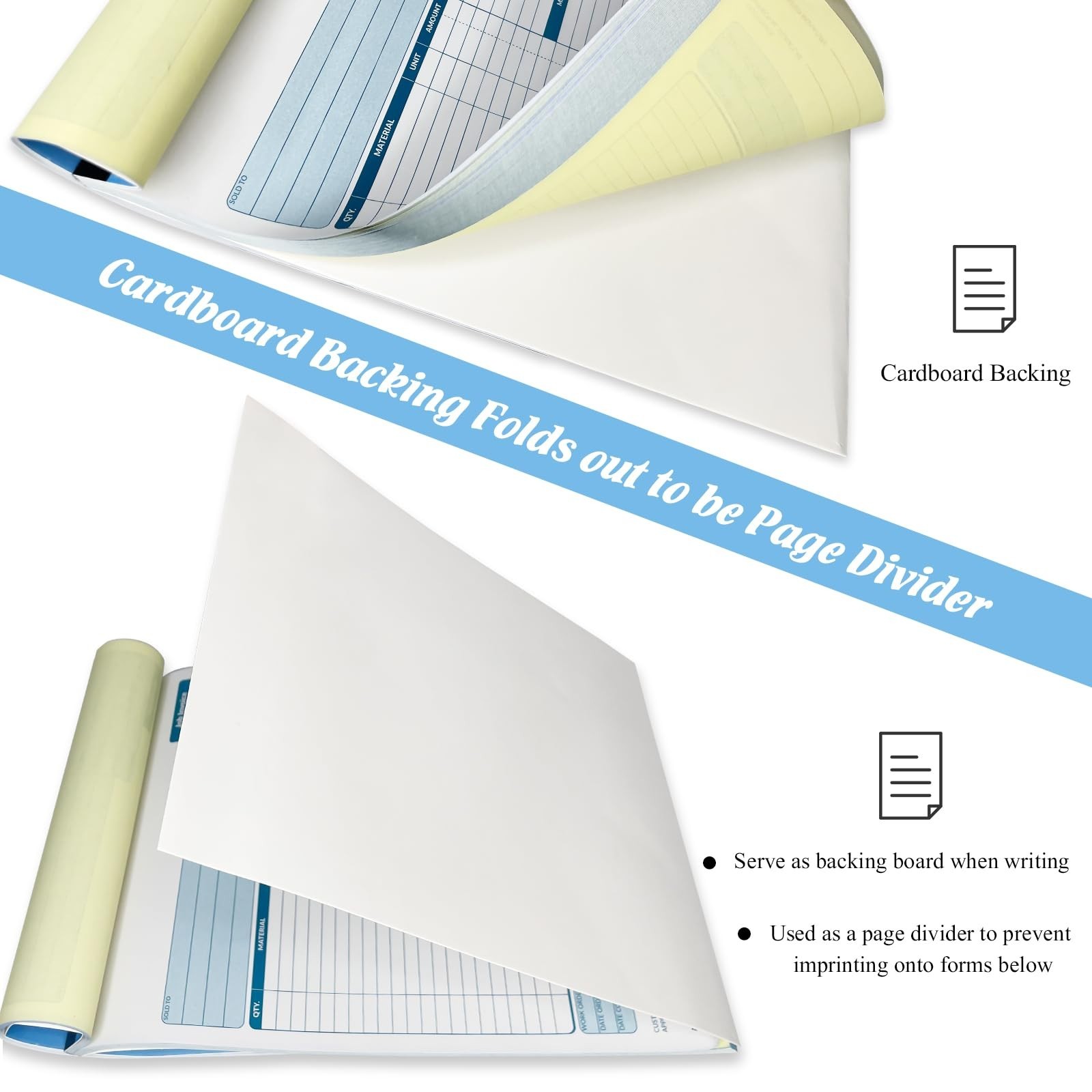 Large Job Work Order Forms, Job Invoice Forms/Receipt Book with Carbonless Co…