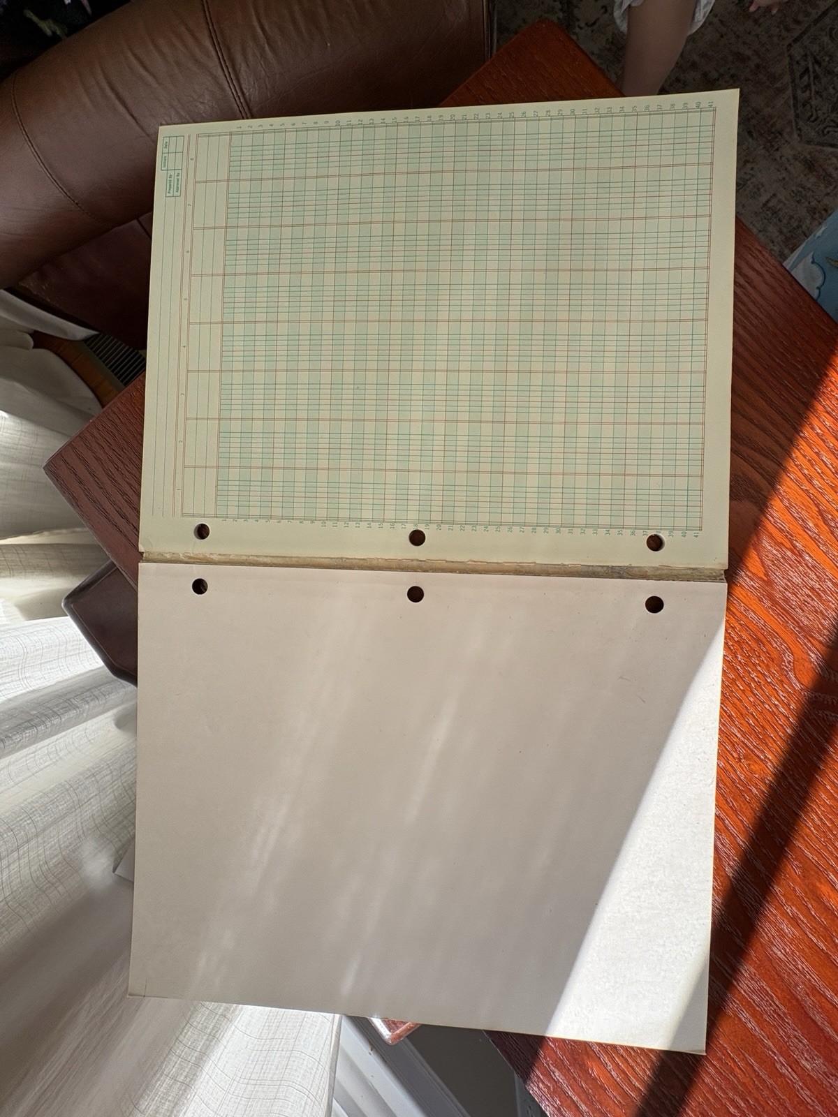 Vintage Mead 8 Column Analysis Pad | 50 Sheets | Accounting Ledger Movie Prop