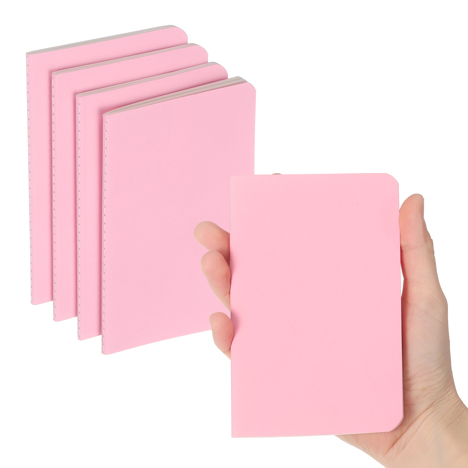 6 Pack A6 Notebook, A6 Journal Mini Notebook Pocket Kraft,Pink
