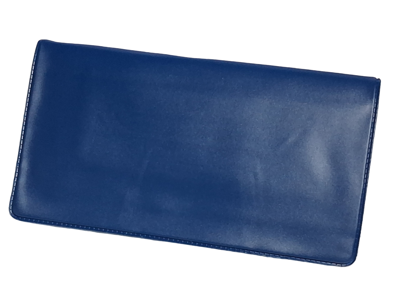 Royal Blue Vinyl Checkbook Cover Standard Top Stub 6- 1/4″ x 3-3/8″ New
