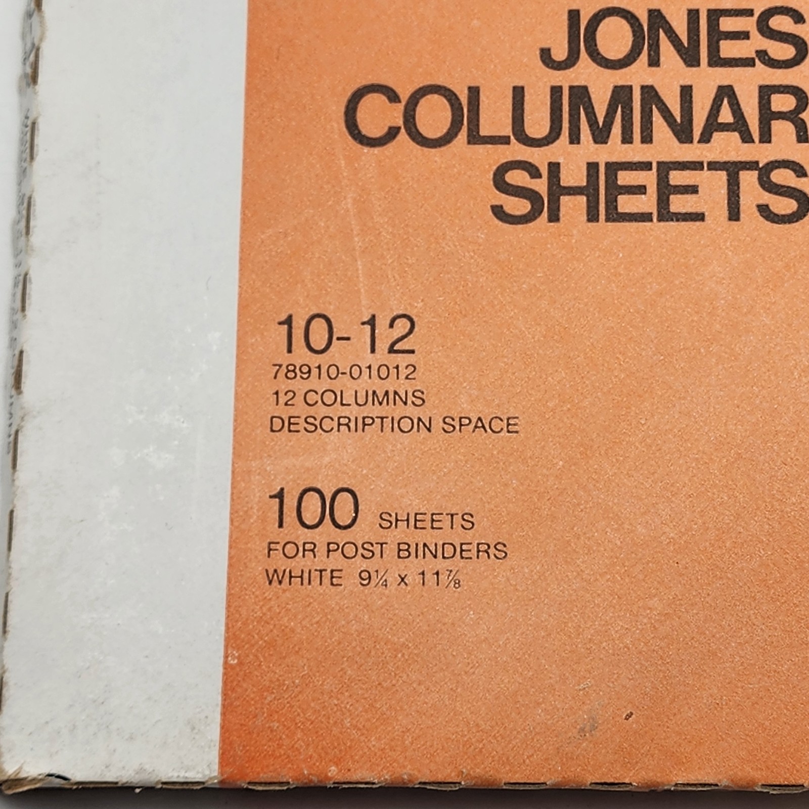 Wilson Jones Accounting Sheets 10-12 Columnar 9-1/4 x 11-7/8 Loose Sheets