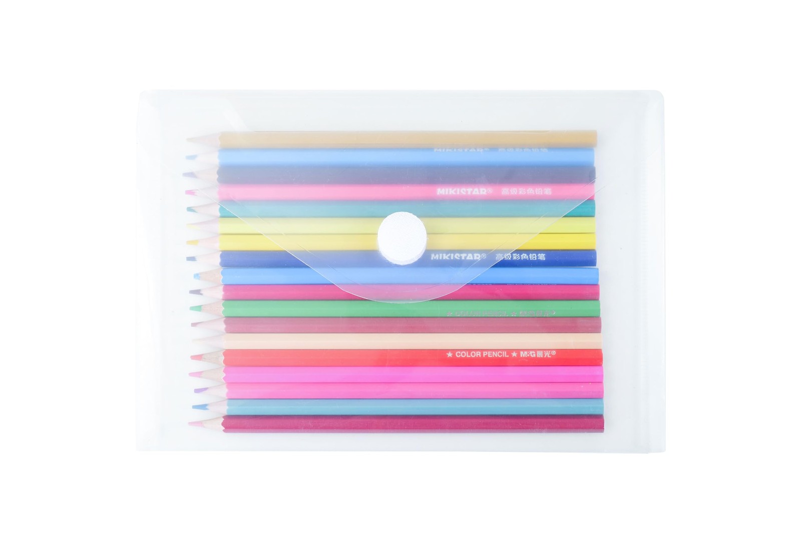 YESSART 5.5’’ x 8.5’’ Clear Plastic Envelopes 5 9/10 x 8 4/5 inches, 20 Pack