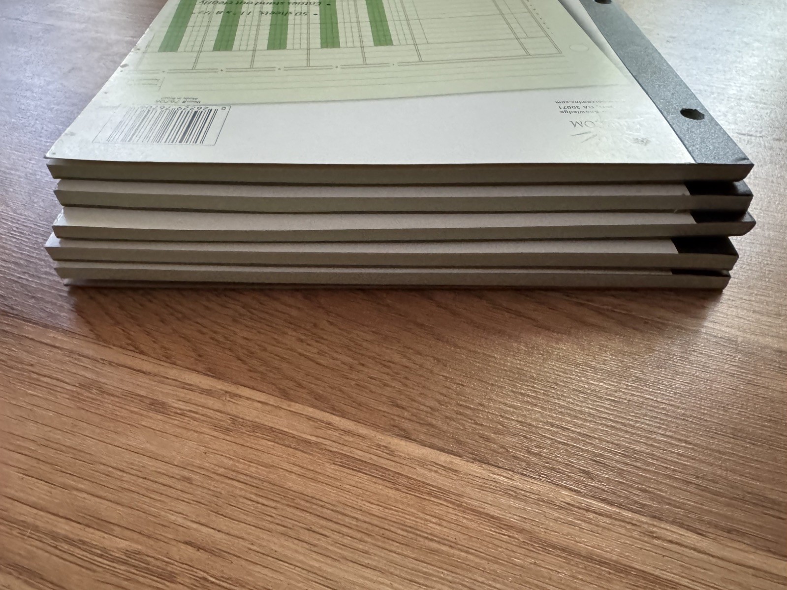 LOT 5 Norcom, Columnar Ledger Pad, 4 Columns, 8.5″ x 11″, Letter Size, 50 Sheets