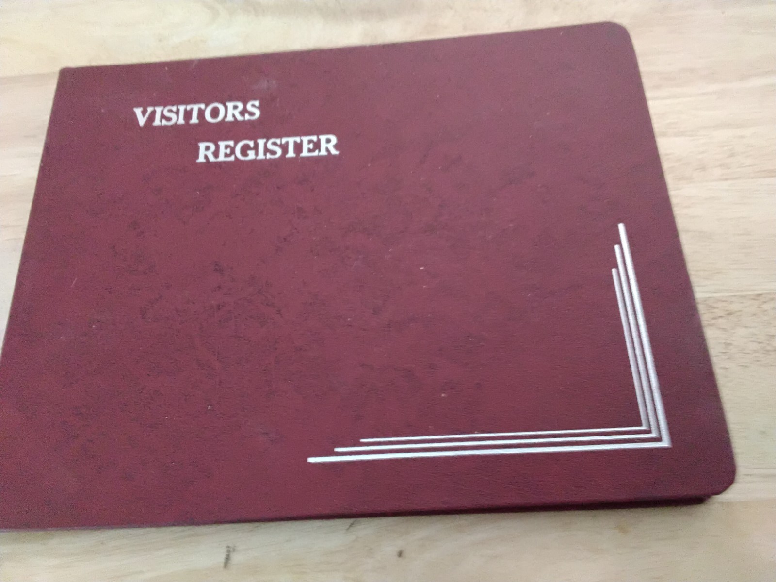 VINTAGE SHAW’S S 490 LARGE COMMERCIAL VISTORS REGISTER
