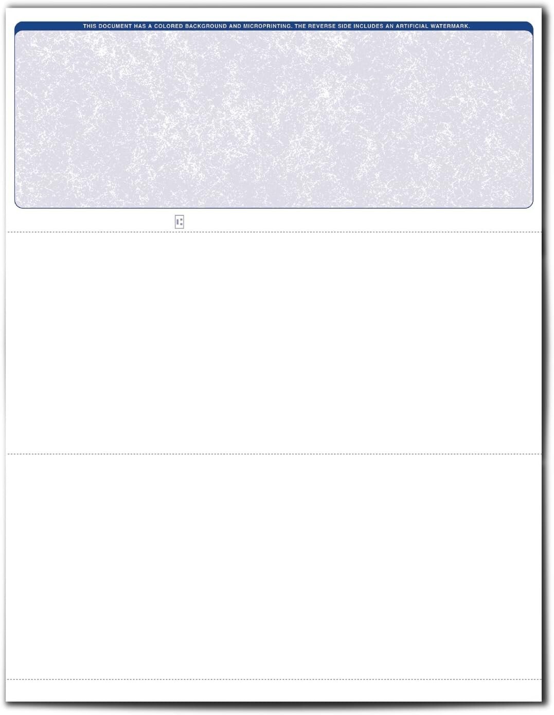 VersaCheck 1000 Blue Classic Top Voucher Security Computer Checks 250 Sheets NEW