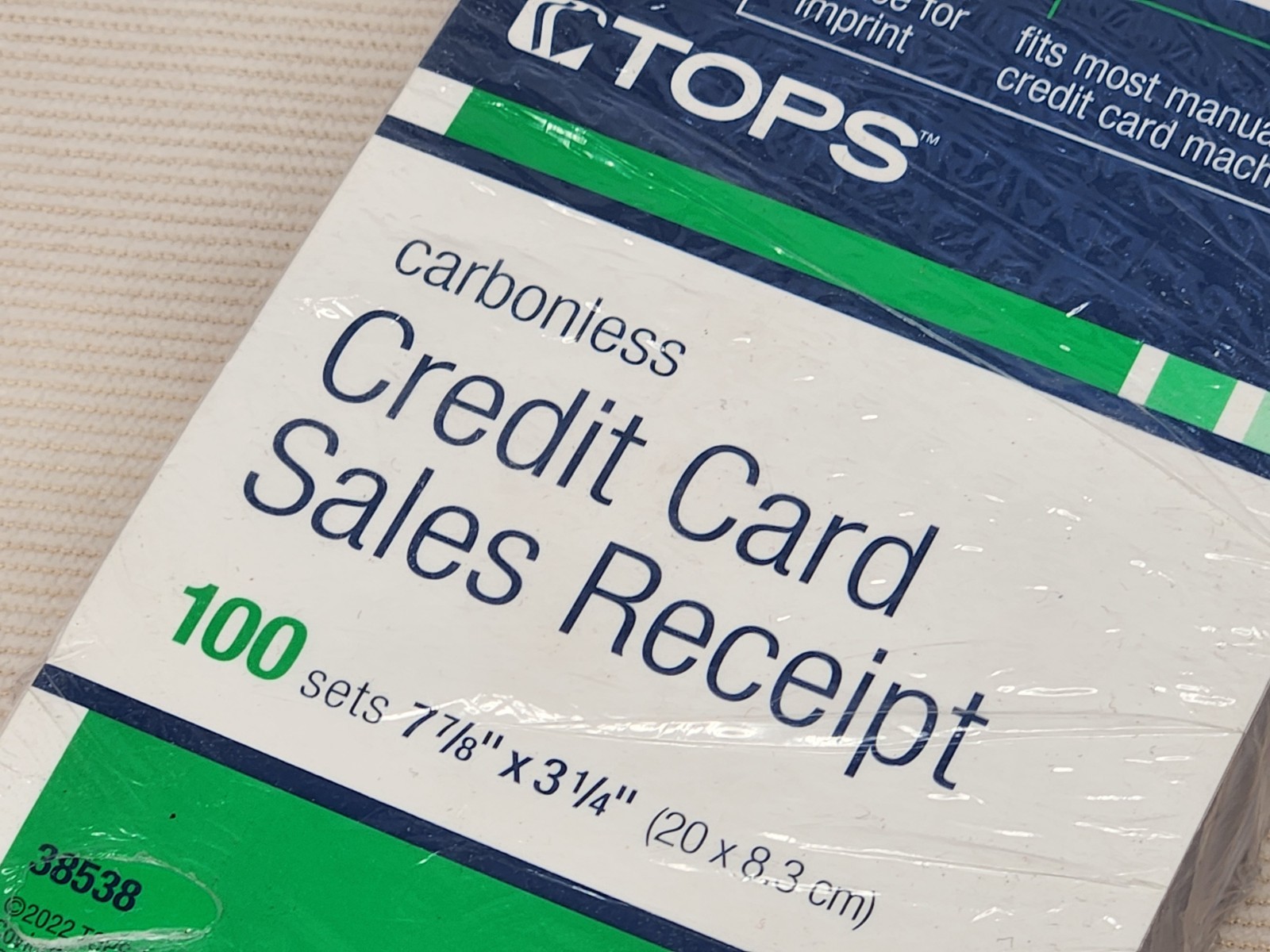 200 LONG 3 PART Credit Card Imprinter Sale Slips Credit Charge Receipt Drafts