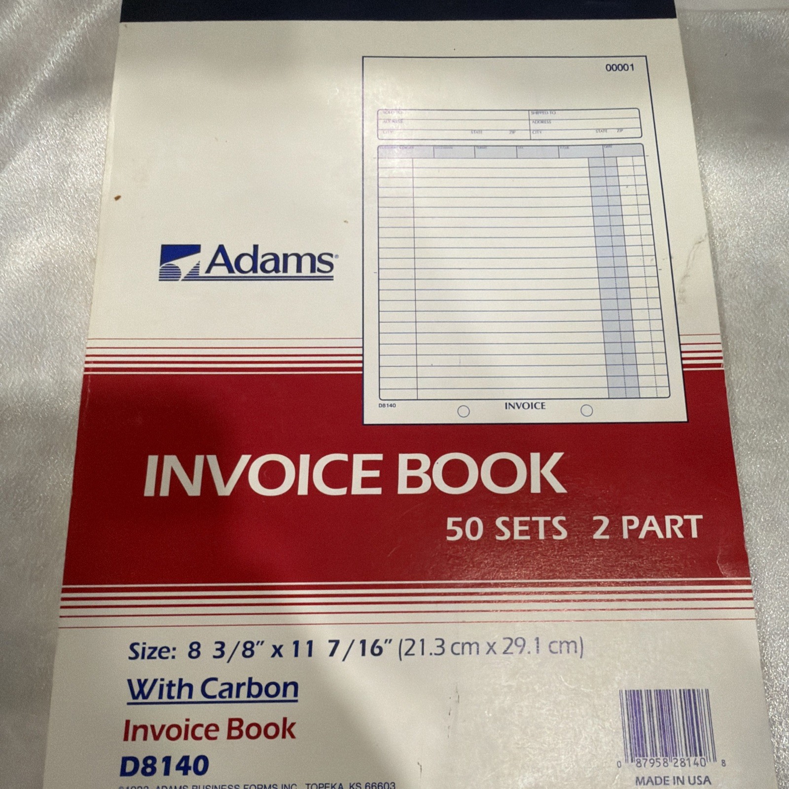 1993 Adam’s Business Forms Invoice Book