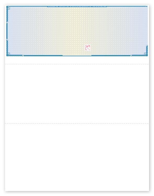 SLT831 High Security Top Blank Laser Checks 8 1/2 x 11″ QTY 500