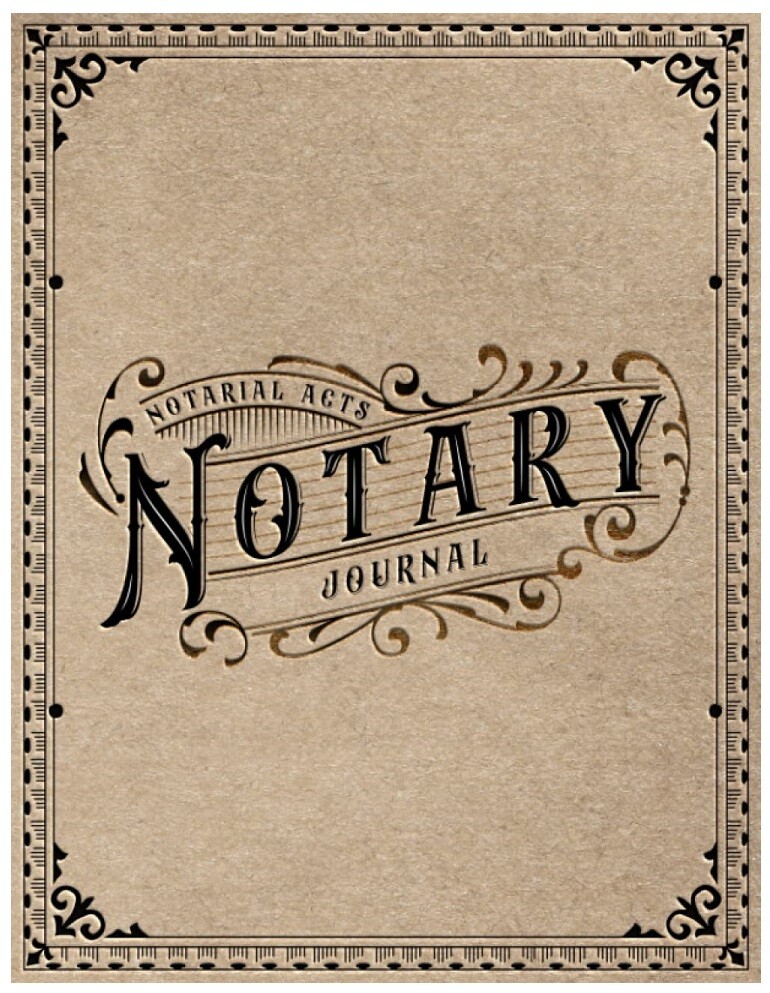 Notary Journal Log Book for Signing Agents Record 200 Official Notarial Acts