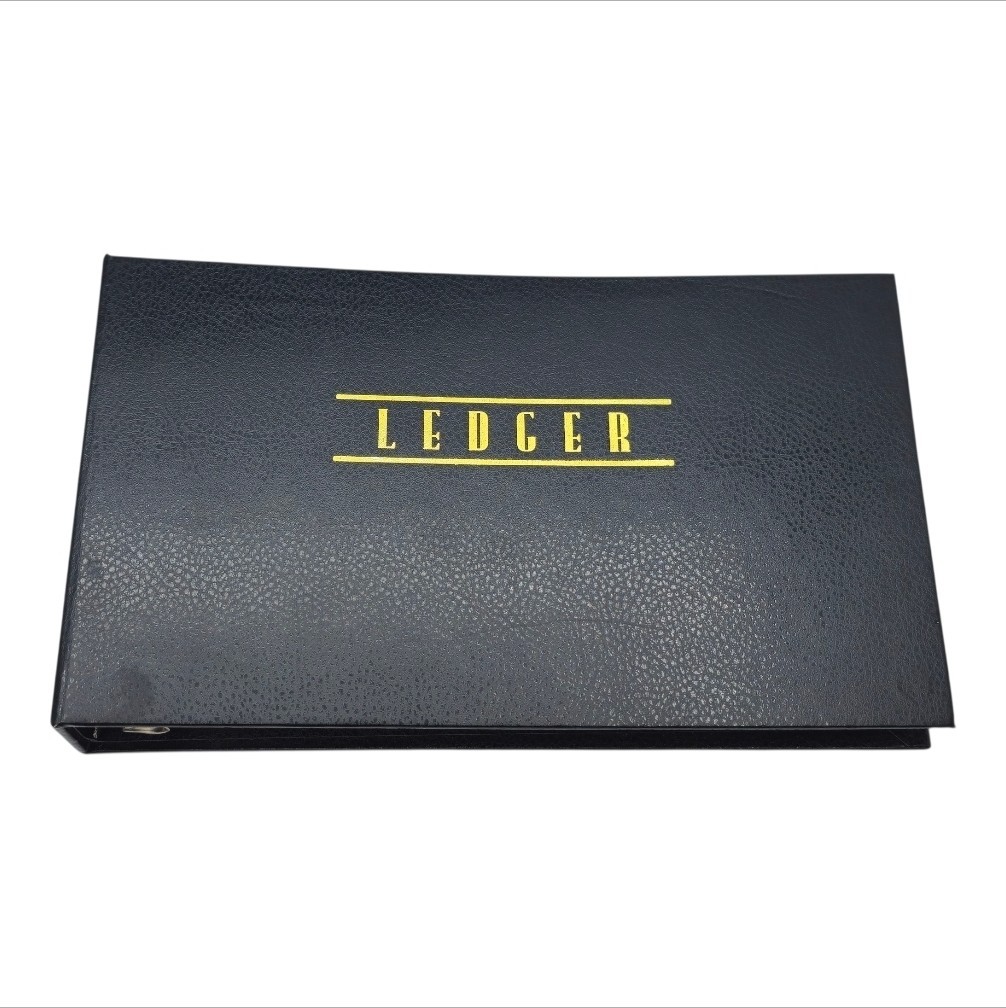 Vintage Ledger Binder 4 Ring Hardcover A-Z Tabs Office Companion / Walmart NOS