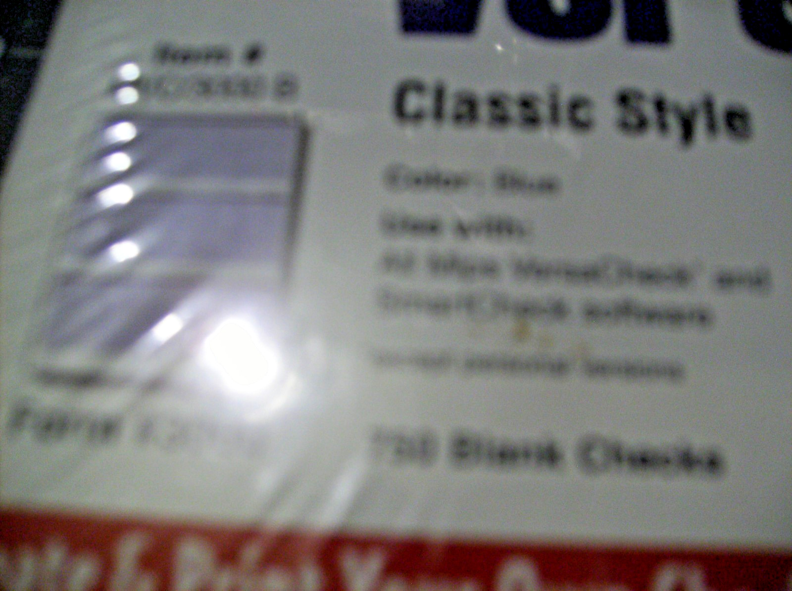 Versa Checks Refills, Blue 750 Blank Checks Form # 3000; Mips classic style
