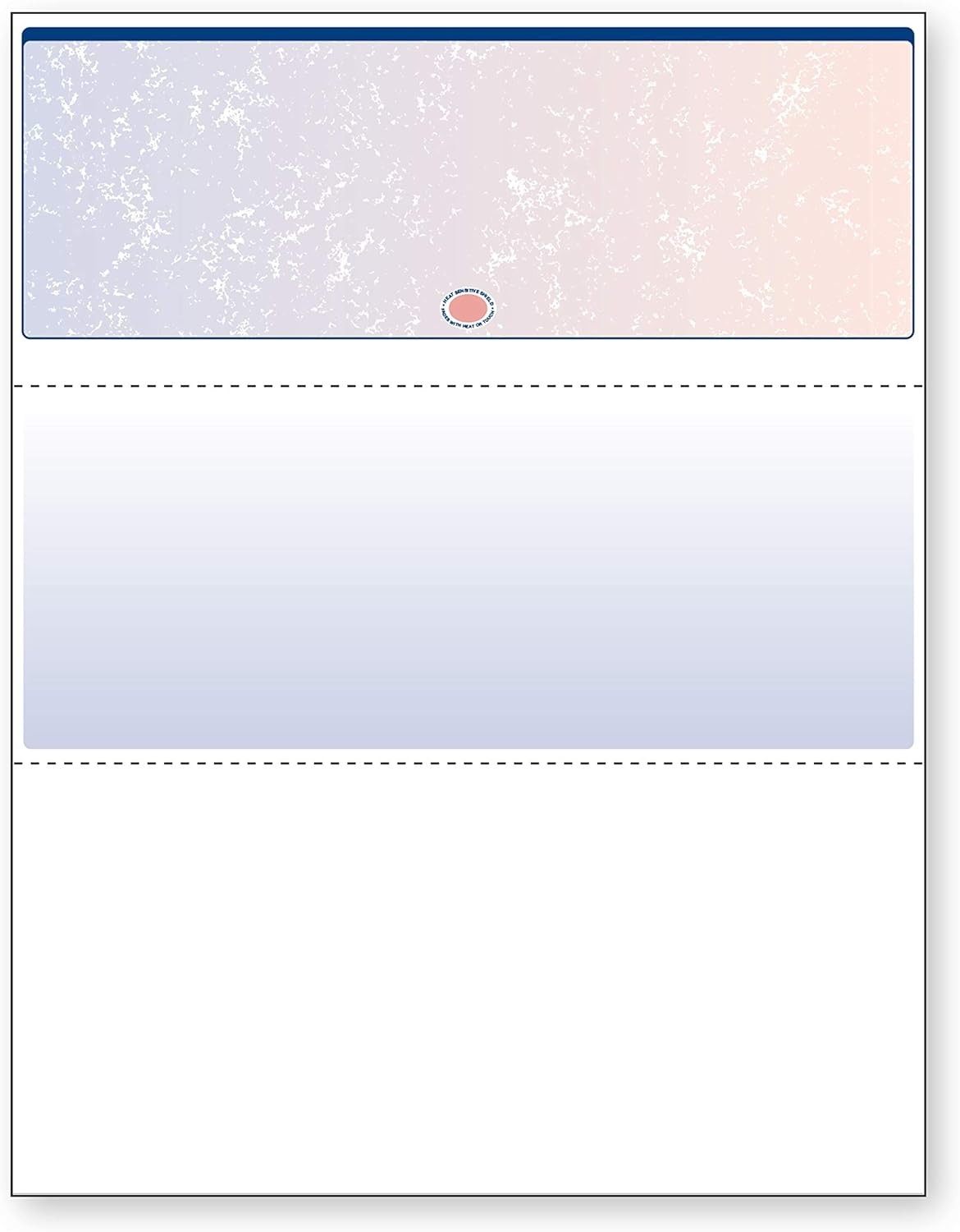 Professional Blue & Red Prismatic Check Paper – 500 Sheets, 13 Security Features