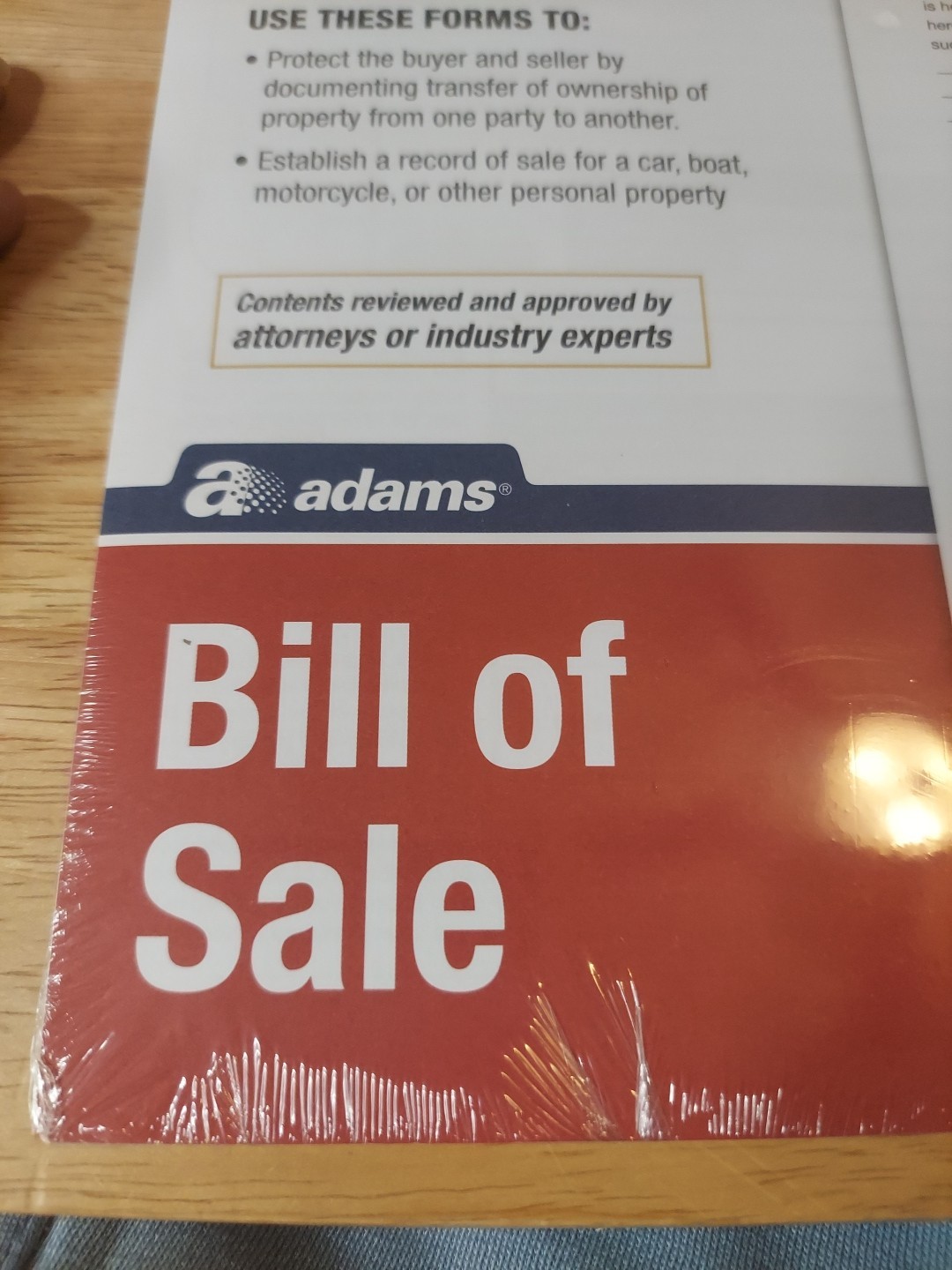 Bill of Sale, Adam’s Free Download Of This Form. See Pics