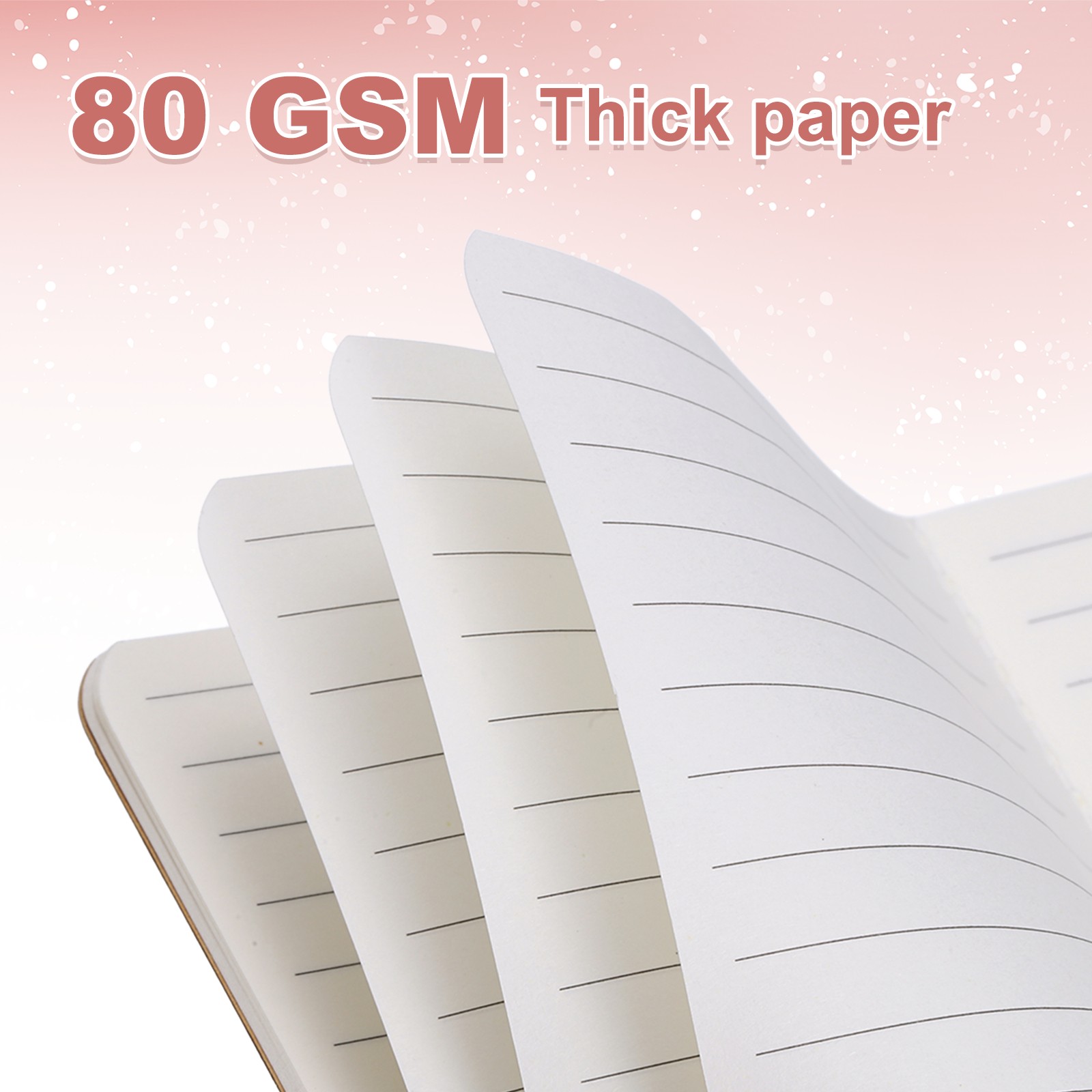 5 Pack A6 Notebook, A6 Journal Mini Notebook Pocket Kraft,Kraft Tone