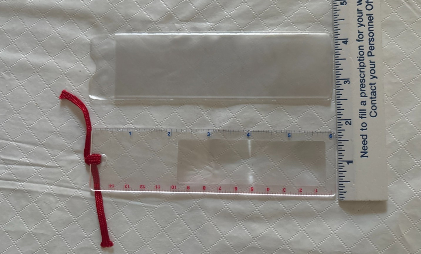 VTG Personal Checkbook Register+Pocket Address Book+6″ Magnifying Ruler Set c