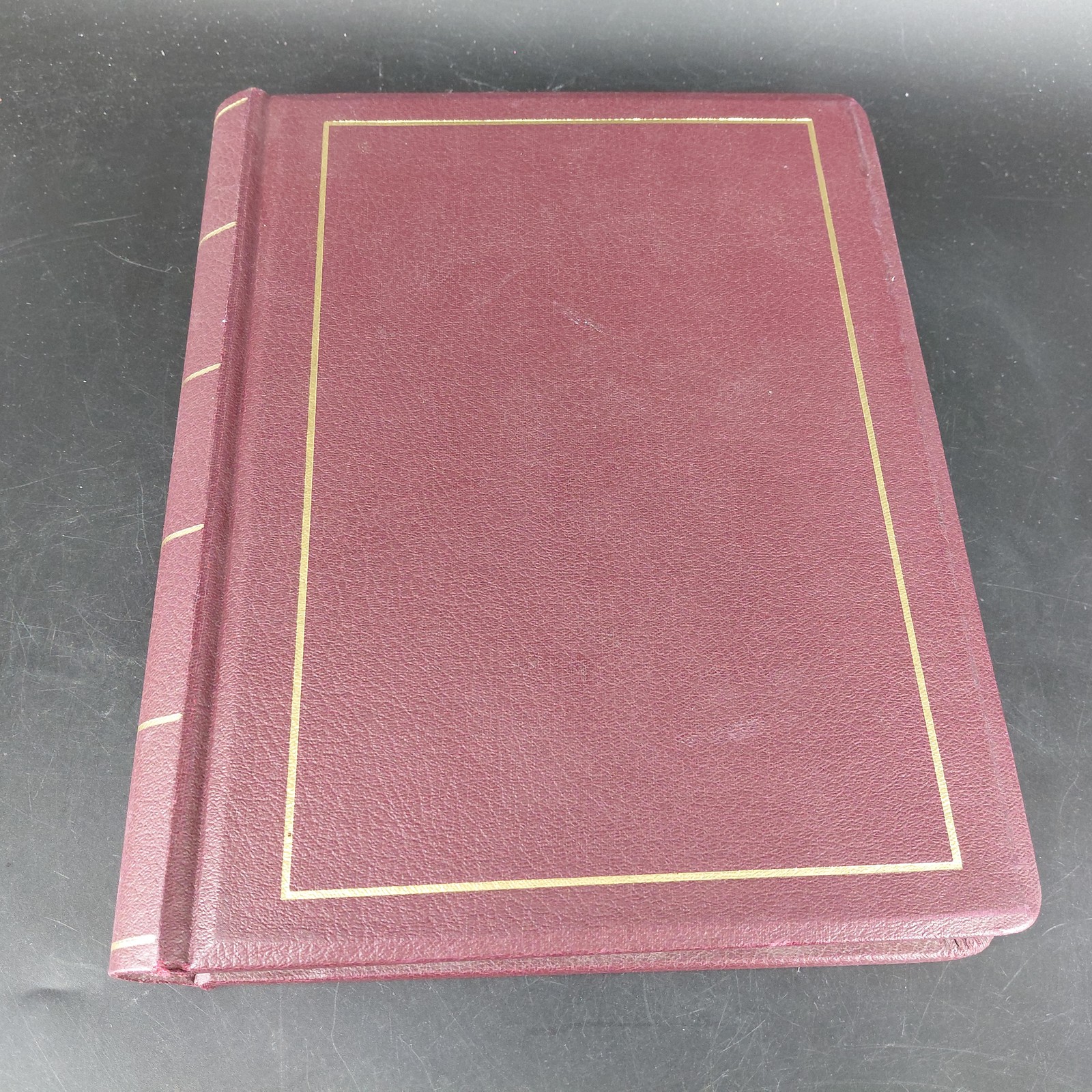 Wilson Jones Minute Record Book 396-11 Outfit 0396-11 Hardcover Burgundy USA